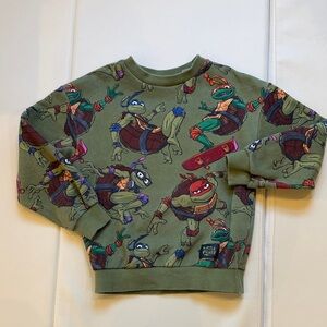 H&M Green Teenage Mutant Ninja Turtles Sweatshirt